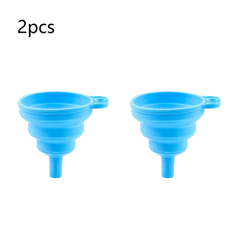 8pcs Collapsible Funnel Wide Mouth Bottle Funnel Kitchen Canning Funnel