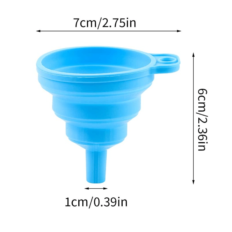 8pcs Collapsible Funnel Wide Mouth Bottle Funnel Kitchen Canning Funnel