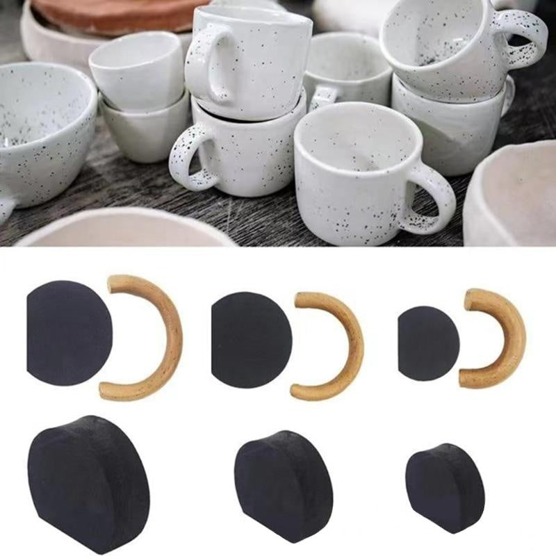 12pcs Pottery Mug Handle Molds DIY Cups Handle Making Mold Tool