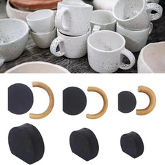 12pcs Pottery Mug Handle Molds DIY Cups Handle Making Mold Tool