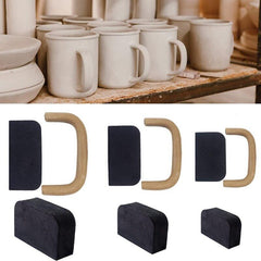 12pcs Pottery Mug Handle Molds DIY Cups Handle Making Mold Tool