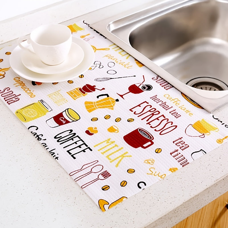 Non Slip Printed Shelf Liners Waterproof Drawer Mat for Refrigerator Freezer Cup