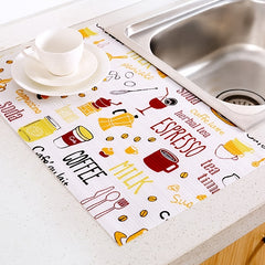 Non Slip Printed Shelf Liners Waterproof Drawer Mat for Refrigerator Freezer Cup