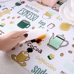 Non Slip Printed Shelf Liners Waterproof Drawer Mat for Refrigerator Freezer Cup