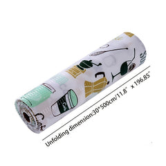 Non Slip Printed Shelf Liners Waterproof Drawer Mat for Refrigerator Freezer Cup