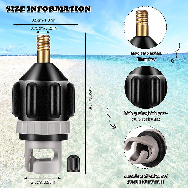 High Pressure Valve Adapter for Surfing and Longboarding