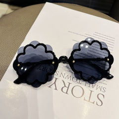 Flower Rimless Sunglasses for Kids UV400 Sun Shades