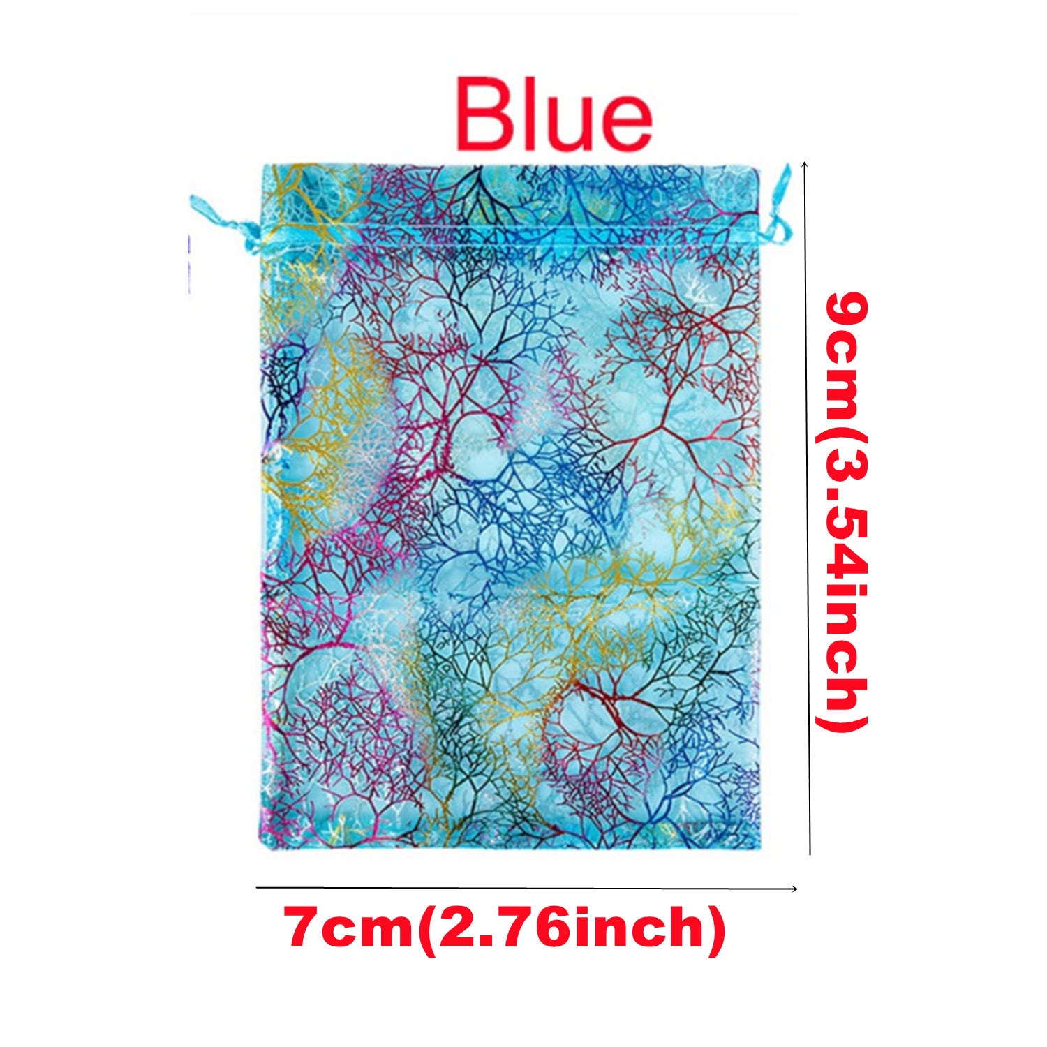 100 Colorful Organza Bags Wedding Favor Drawstring Gift Bags