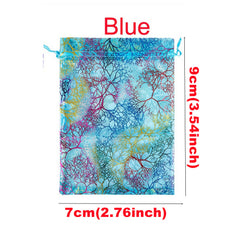 100 Colorful Organza Bags Wedding Favor Drawstring Gift Bags