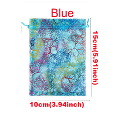 100 Colorful Organza Bags Wedding Favor Drawstring Gift Bags