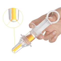Silicone Baby Syringe Feeder Liquid Inlet Pacifier Feeder