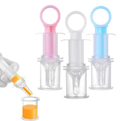 Silicone Baby Syringe Feeder Liquid Inlet Pacifier Feeder