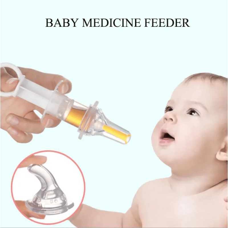 Silicone Baby Syringe Feeder Liquid Inlet Pacifier Feeder