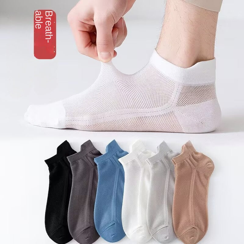Men's Breathable Thin Low cut Sports Socks