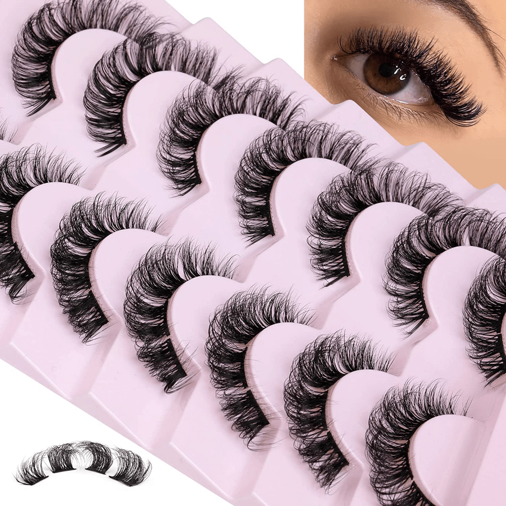 Natural Cluster Lashes Extensions Wispy False Eyelashes DIY Lashes