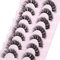 Natural Cluster Lashes Extensions Wispy False Eyelashes DIY Lashes