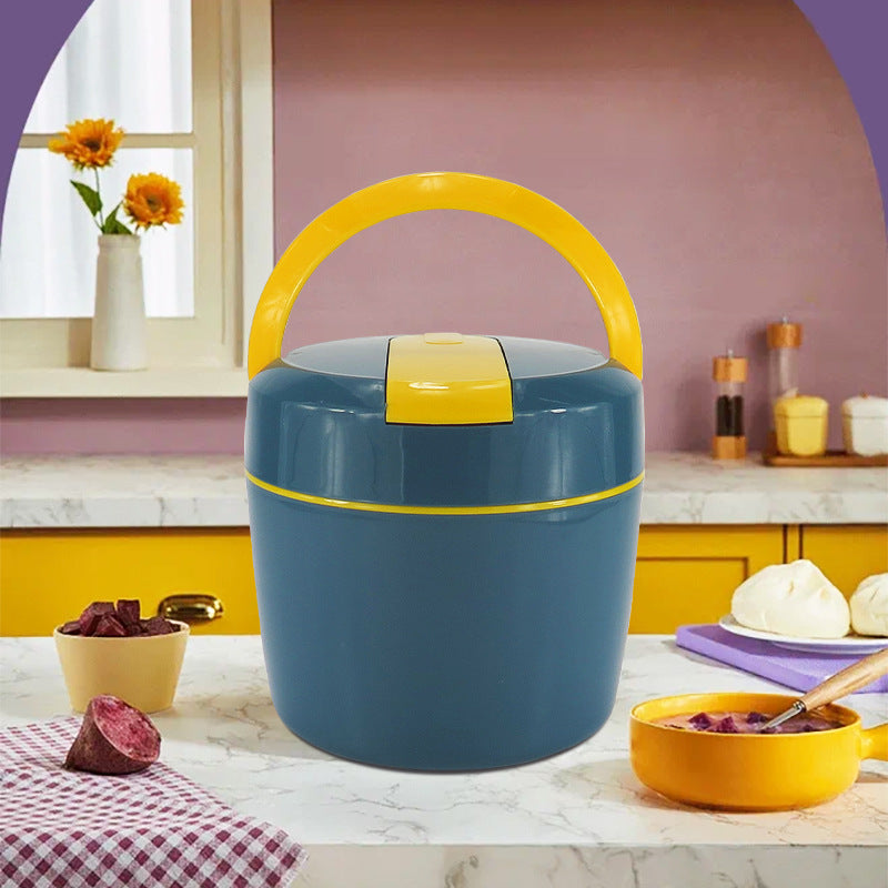 Insulated Double Layer Bento Box - Leakproof & Microwave Safe Lunch Box