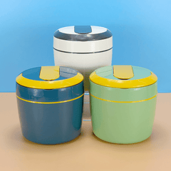 Insulated Double Layer Bento Box - Leakproof & Microwave Safe Lunch Box