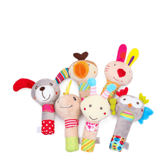 Animal Series Baby Hand Rattle Plush Toy