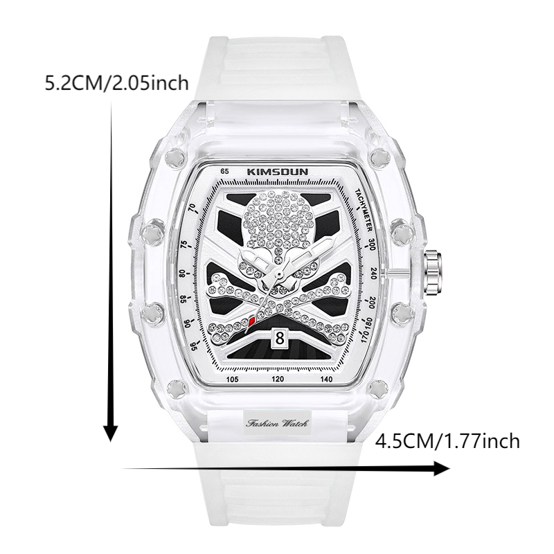 Hollow Quartz Watch Wine Barrel Men's Accessories