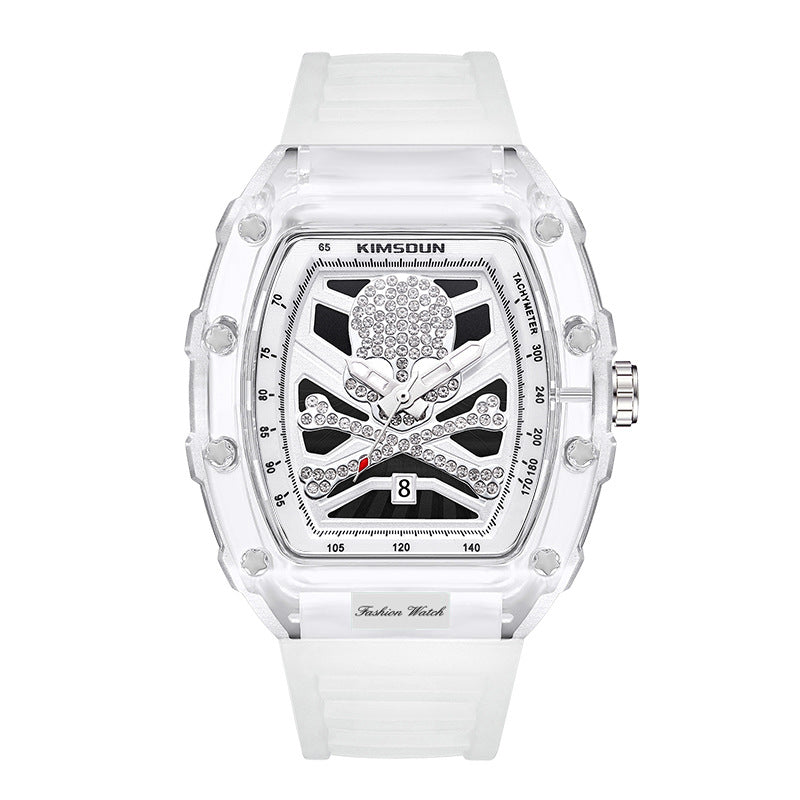 Hollow Quartz Watch Wine Barrel Men's Accessories