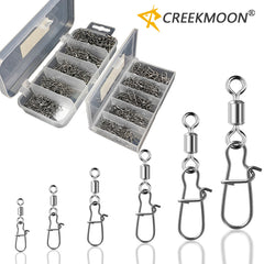 95pcs Fishing Tool Set Stainless Swivels Snap Hooks Lure Connectors