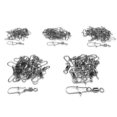 95pcs Fishing Tool Set Stainless Swivels Snap Hooks Lure Connectors