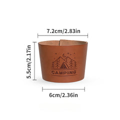 4pcs Stainless Steel Water Cups w/ Storage Bag for Outdoor Camping