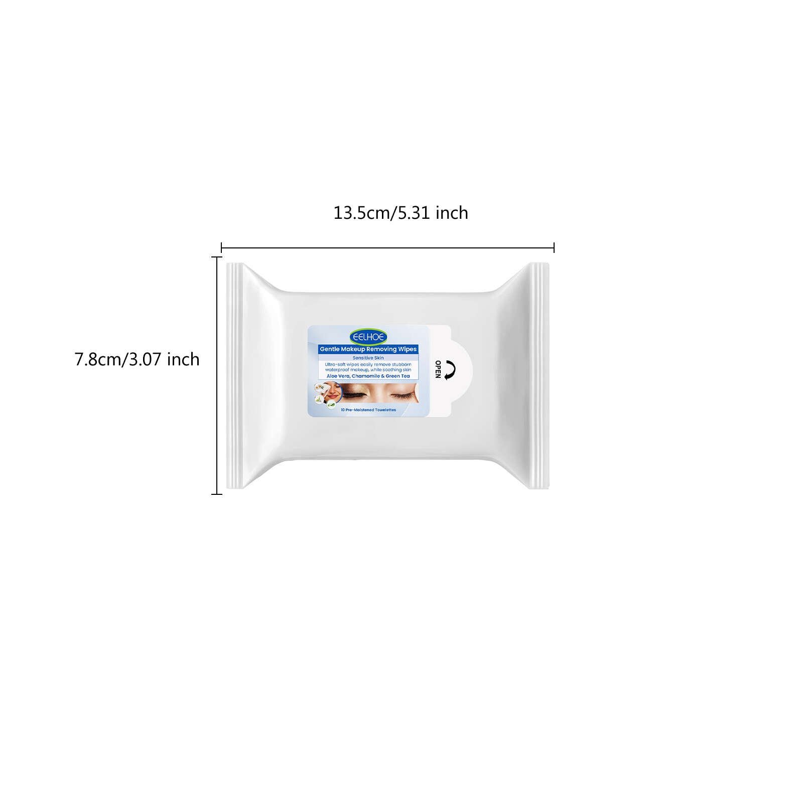 Gentle Makeup Remover Wipes for Face Eyes Lips