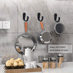 8pcs Wall-mounted Coat Hooks Single Hook with Screws for Bags Hats Scarves Cups
