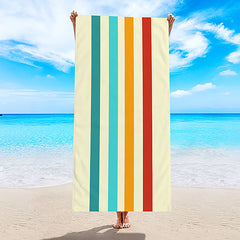 Microfiber Towel for Swimming and Bathing, Dual Use, Double Sided Print