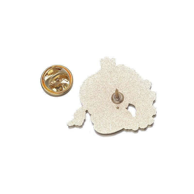 Pink Love Moon English Letter Series Brooch Enamel Badge Collar Pin