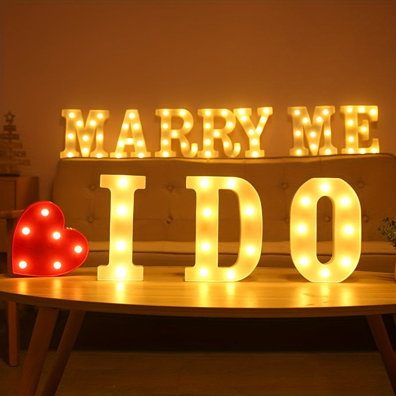 LED Letter Light Number Symbol Shape Proposal Statement Home Decor