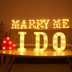 LED Letter Light Number Symbol Shape Proposal Statement Home Decor