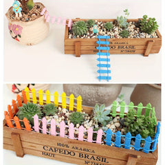 Colorful Wooden Mini Fences for Succulents
