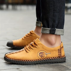 Men's Casual Stitched Lace Up Walking Shoes