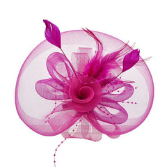 Feather Fascinator Flower Head Piece Wedding Tea Party Head Accessory