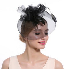 Feather Fascinator Flower Head Piece Wedding Tea Party Head Accessory