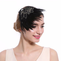 Fascinator Faux Feather Head Piece Bride Wedding Hair Accessories