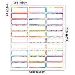30pcs Name Tags Index Labels Handwritten Cartoon Stickers