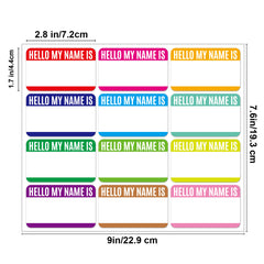 30pcs Name Tags Index Labels Handwritten Cartoon Stickers