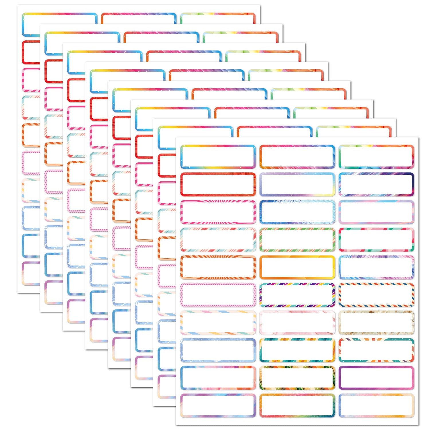 30pcs Name Tags Index Labels Handwritten Cartoon Stickers