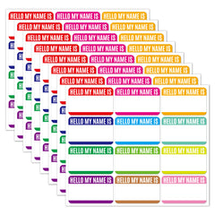 30pcs Name Tags Index Labels Handwritten Cartoon Stickers