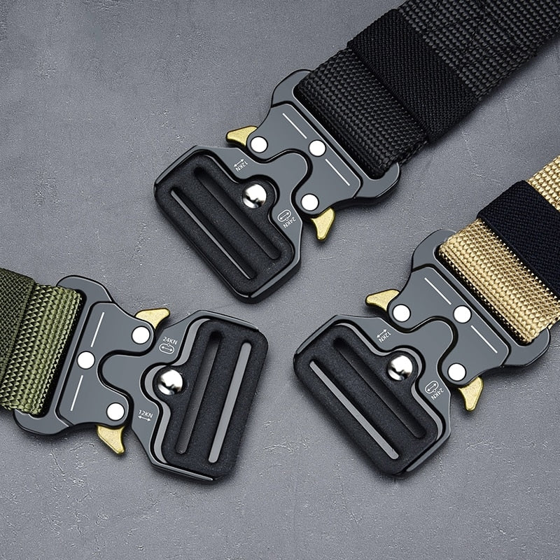 Durable Tactical Belt for Outdoor Activities - Mountaineering, Hiking, Camping