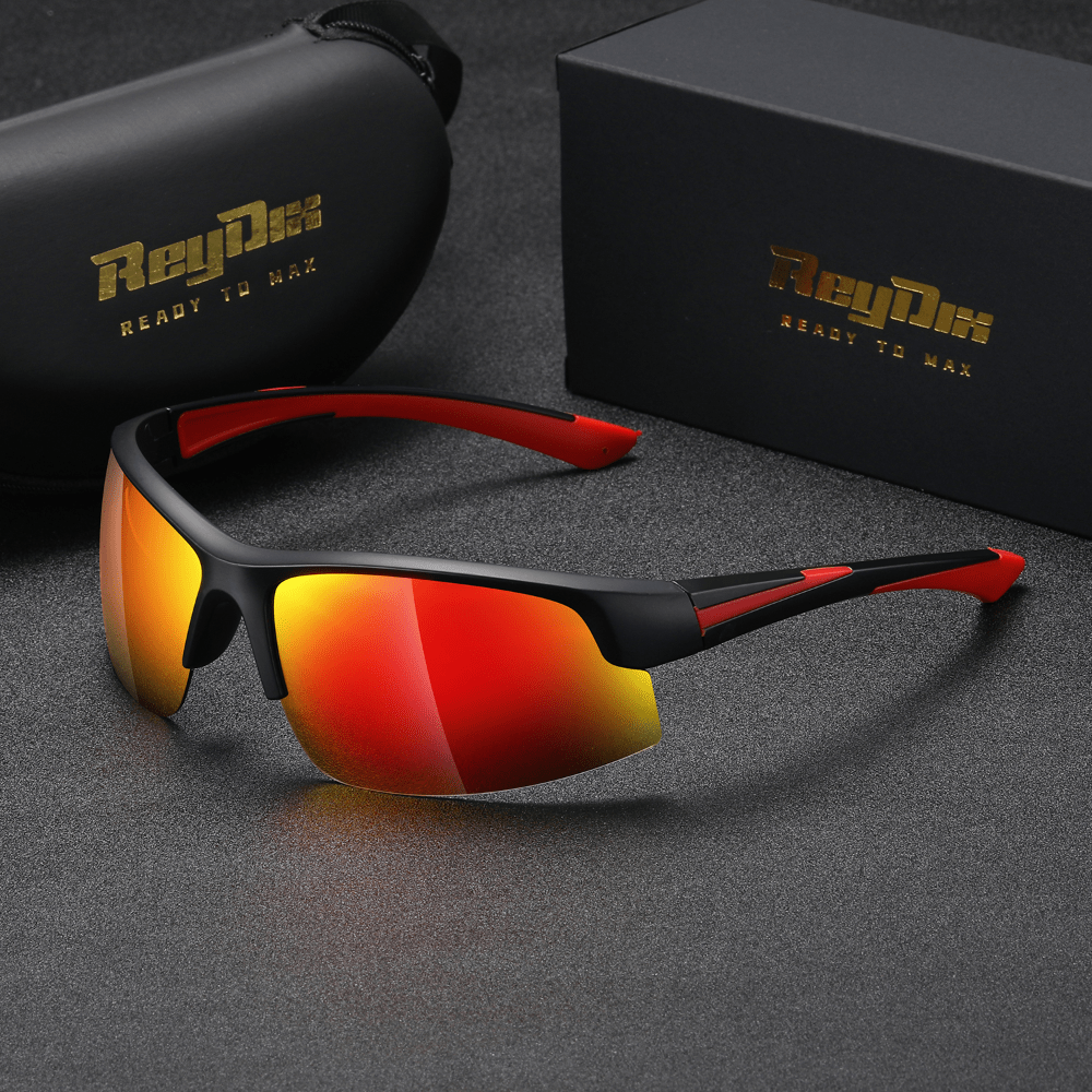 ReyDix Unisex Polarized Sports Sunglasses for Men