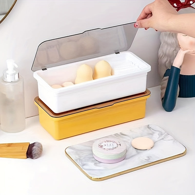 Large Makeup Brush Storage Box - Keep Brushes Organized & Dust Free