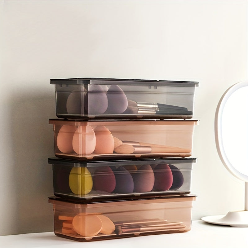 Large Makeup Brush Storage Box - Keep Brushes Organized & Dust Free