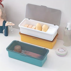 Large Makeup Brush Storage Box - Keep Brushes Organized & Dust Free