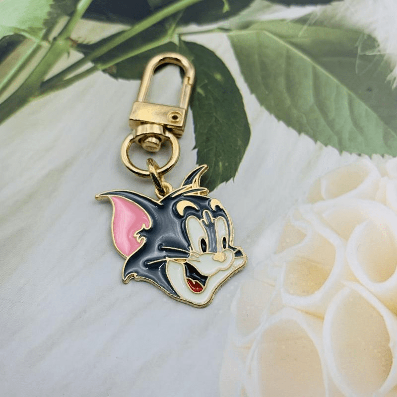 Cat Mouse Keychain Friendship Animal Key Ring Purse Bag Backpack Car Key Charm