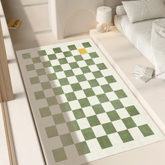 Nordic Geometric Checkerboard Living Room Carpet Non Slip Washable